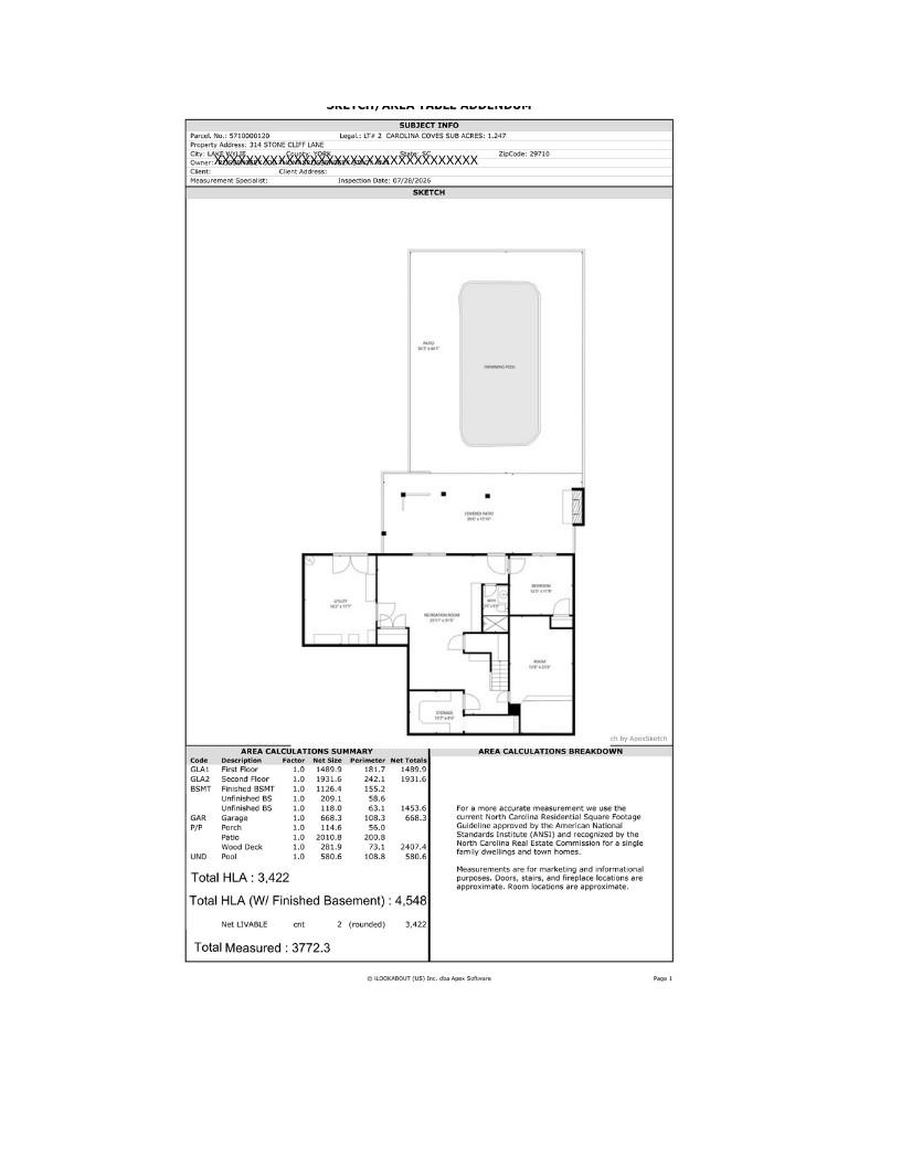 Photo 43 of Single family home for sale at 314 Stone Cliff Ln, Clover, SC 29710 | MLS# 4405243 | Listing updated on 2026-09-05