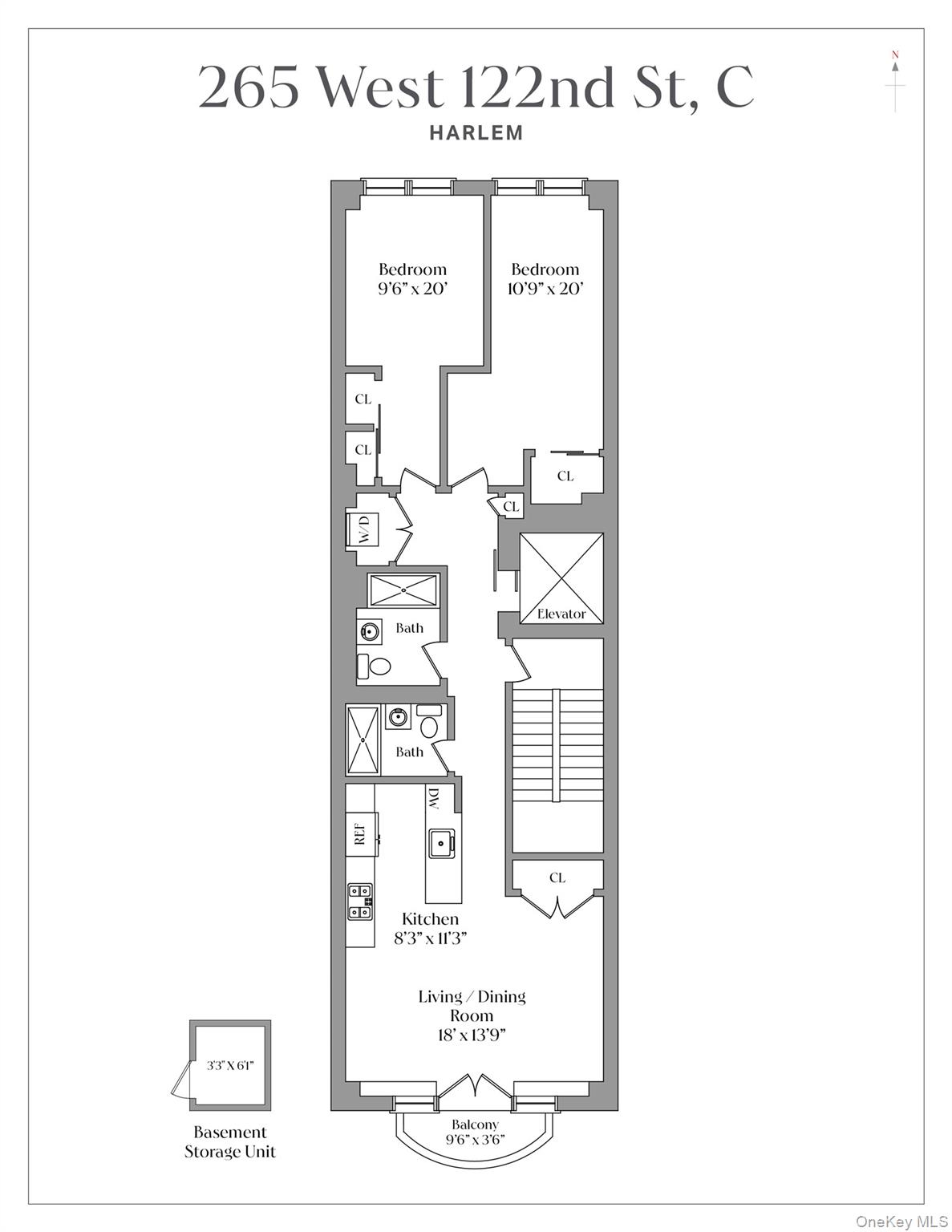 Homes for sale in New York, NY | 265 W 122nd St #C, New York, NY 10027 | MLS# 955541