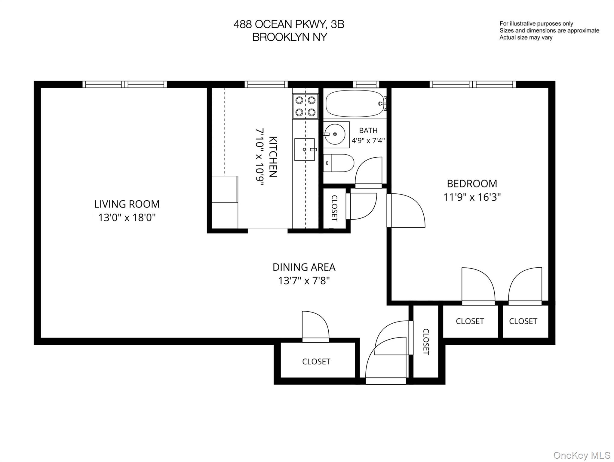 7th image of 488 Ocean Pkwy #3B, Brooklyn, NY 11218 | MLS# 1010594