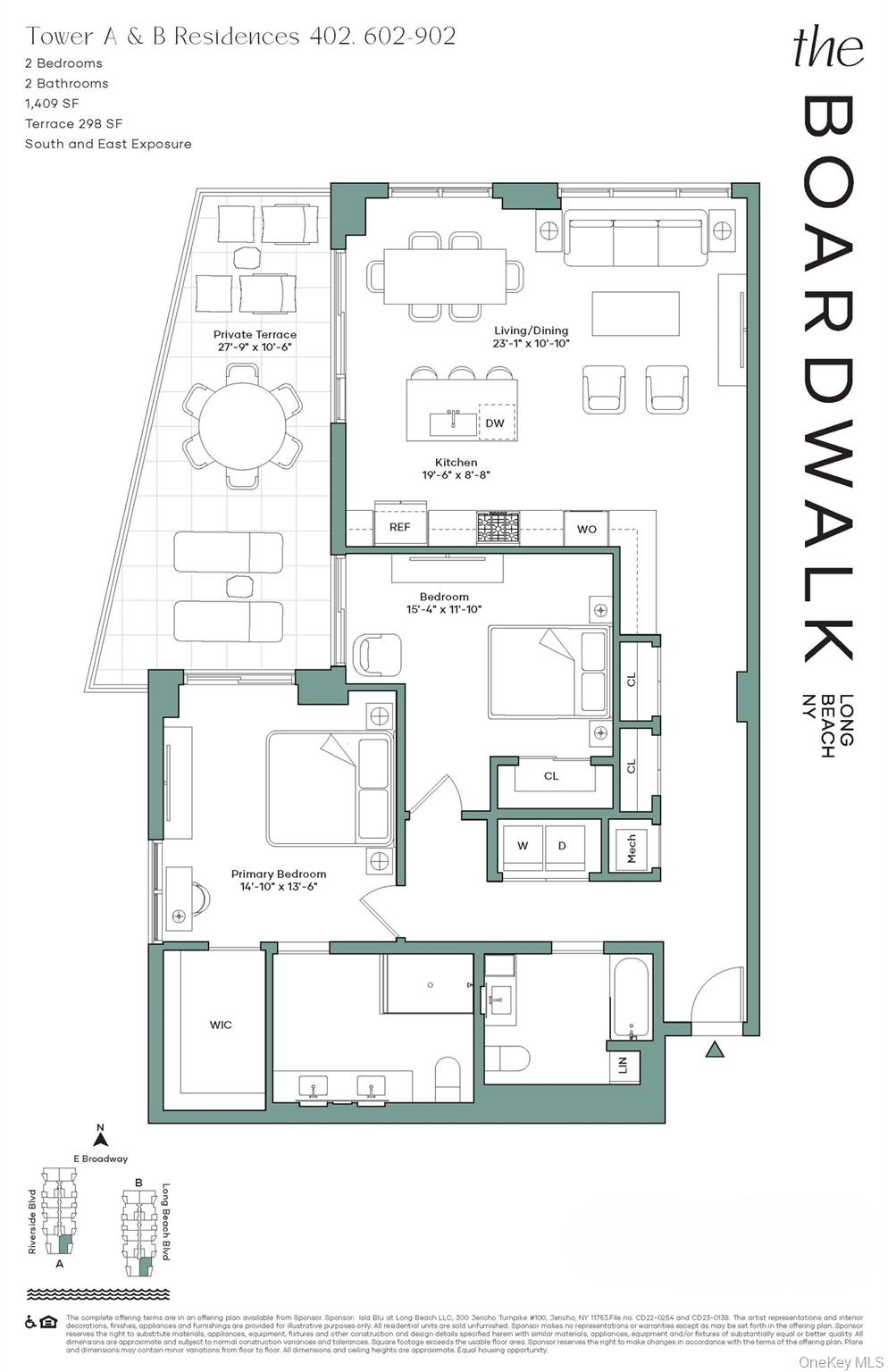 19th image of 100 Boardwalk #402 A, Long Beach, NY 11561 | MLS# 1041334