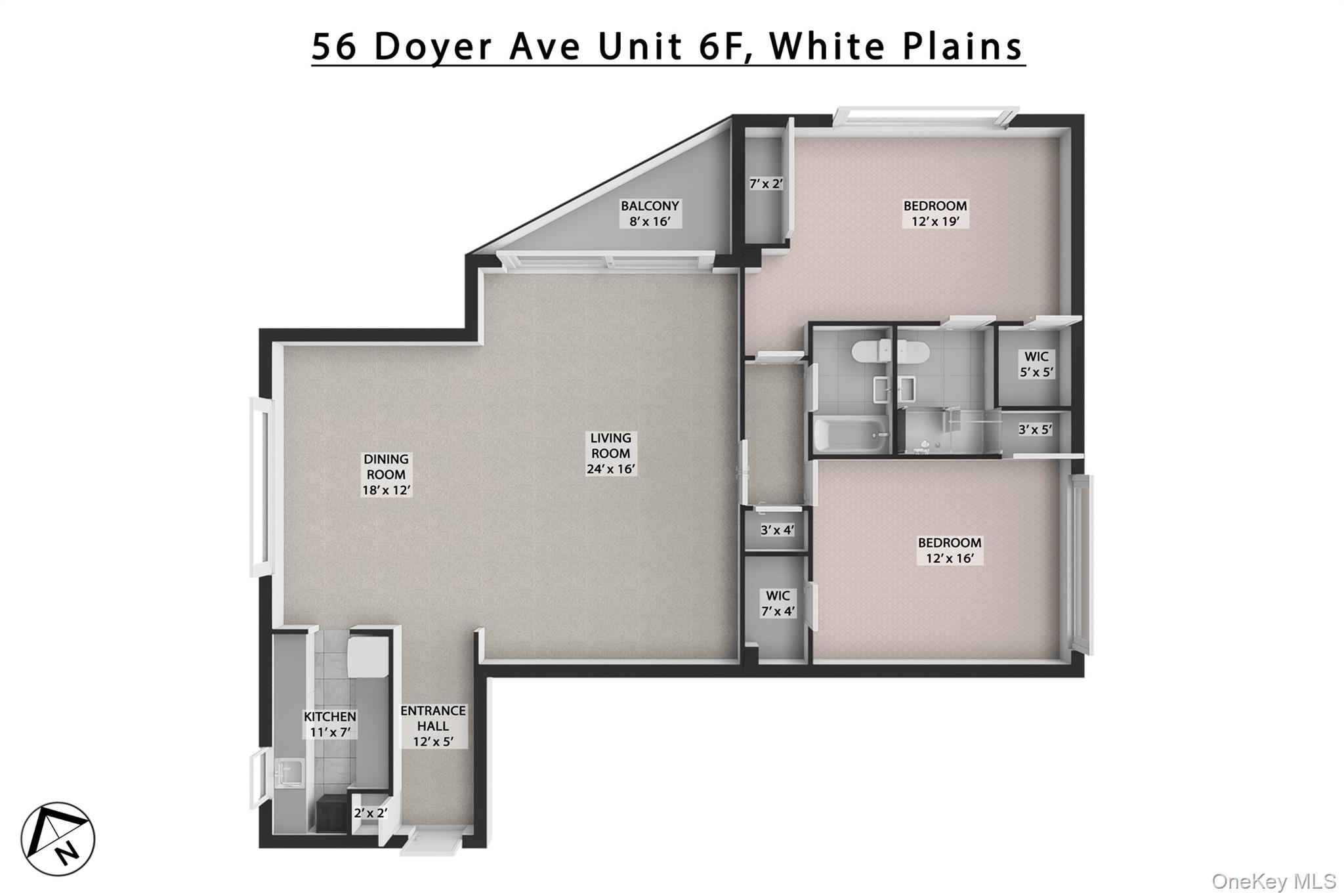 Listing Photo 2 - Condo for sale in building located at 56 Doyer Ave, White Plains, NY 10605 - Unit #6F