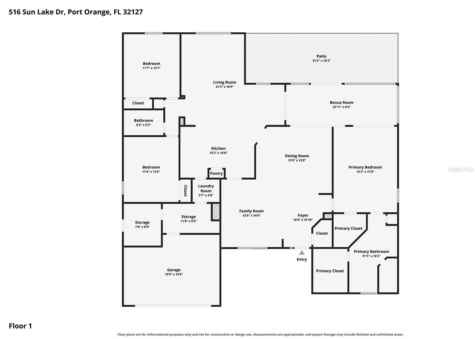 5th image of 516 Sun Lake Dr, Port Orange, FL 32127 | MLS# NS1088853