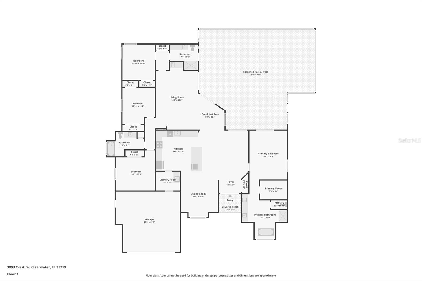 46th image of 3093 Crest Dr, Clearwater, FL 33759 | MLS# TB8541868