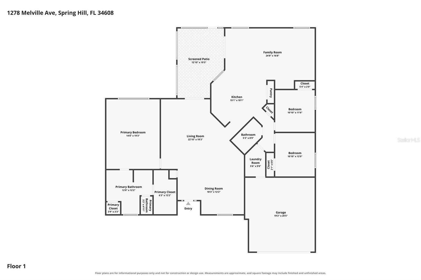 Photo 21 of Single family home for sale at 1278 Melville Ave, Spring Hill, FL 34608 | MLS# O6438747 | Listing updated on 2026-09-03