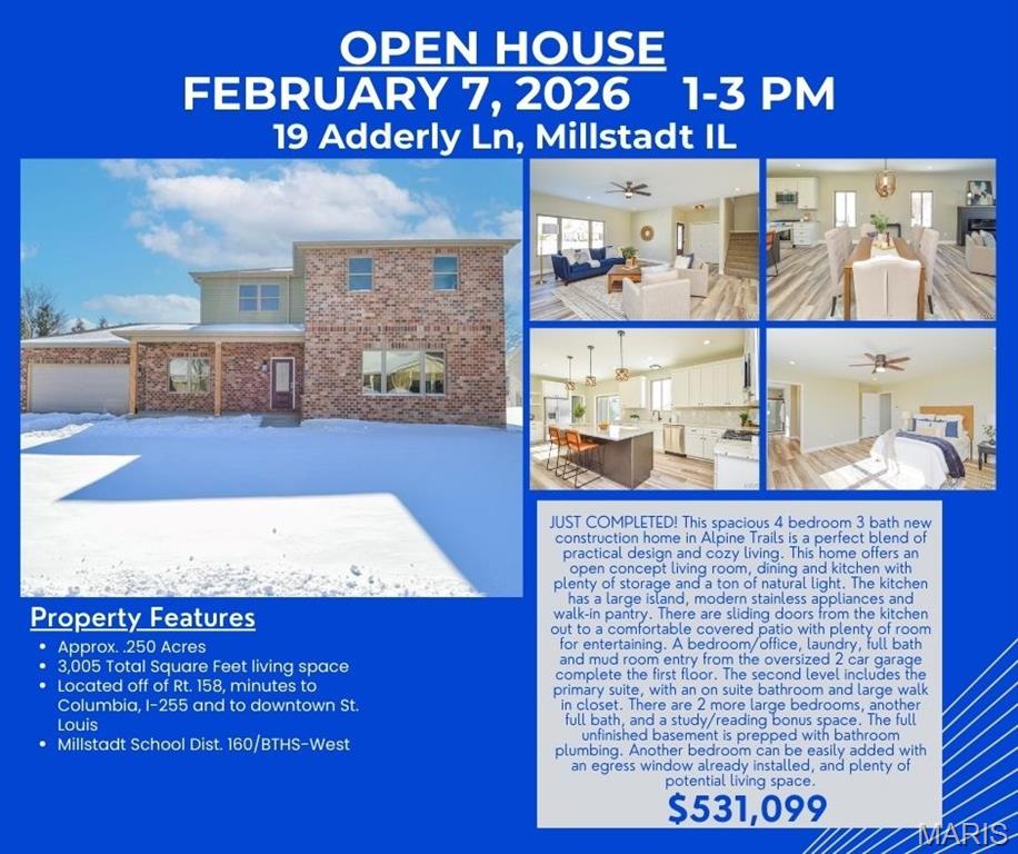 Homes for sale in Millstadt, IL | 19 Adderly Ln, Millstadt, IL 62260 | MLS# MIS25034822