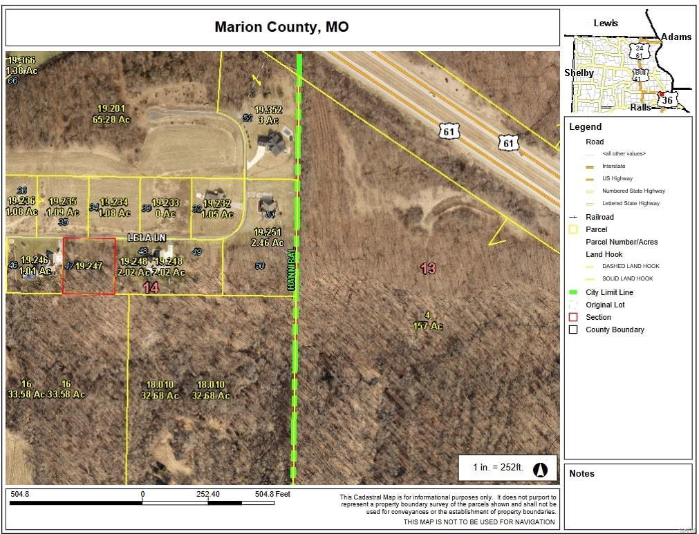 Homes for sale in Hannibal, MO | 0 Lot 47 Lela, Hannibal, MO 63401 | MLS# MIS25000776