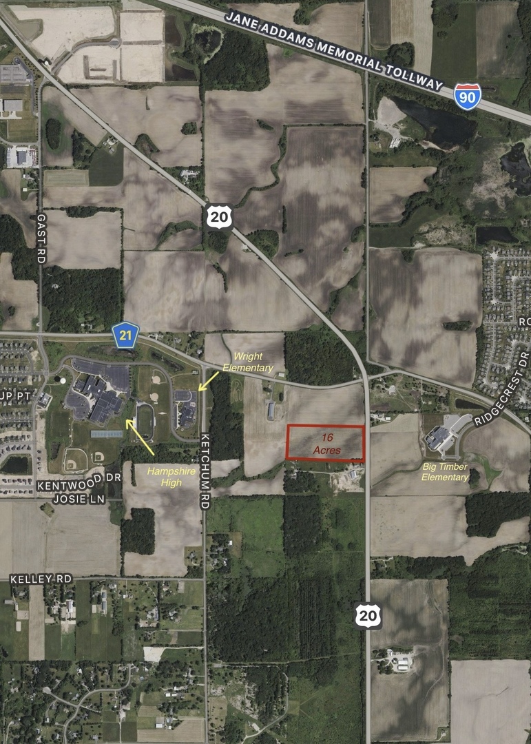 Homes for sale in Hampshire, IL | 0 Us Hwy 20 & Big Timber Rd, Hampshire, IL 60140 | MLS# 12376686