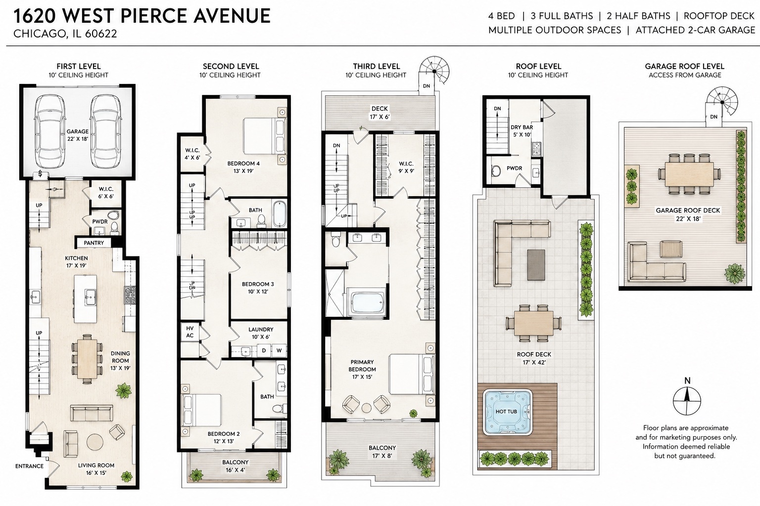 Homes for sale in Chicago, IL | 1620 W Pierce Ave, Chicago, IL 60622 | MLS# 12700481