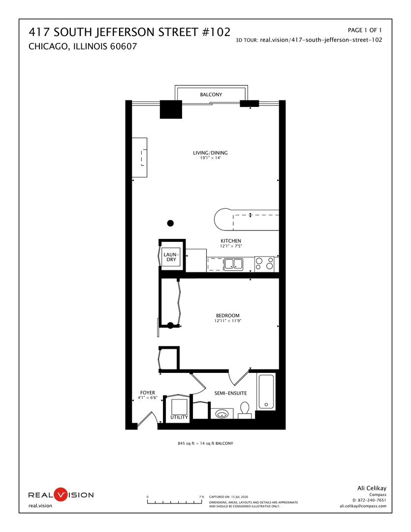 12th image of 417 S Jefferson St #102B, Chicago, IL 60607 | MLS# 12714057
