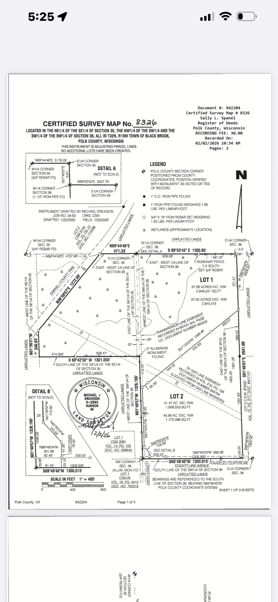 5th image of Tbd County Line Ave, Clear Lake, WI 54005 | MLS# 7102026