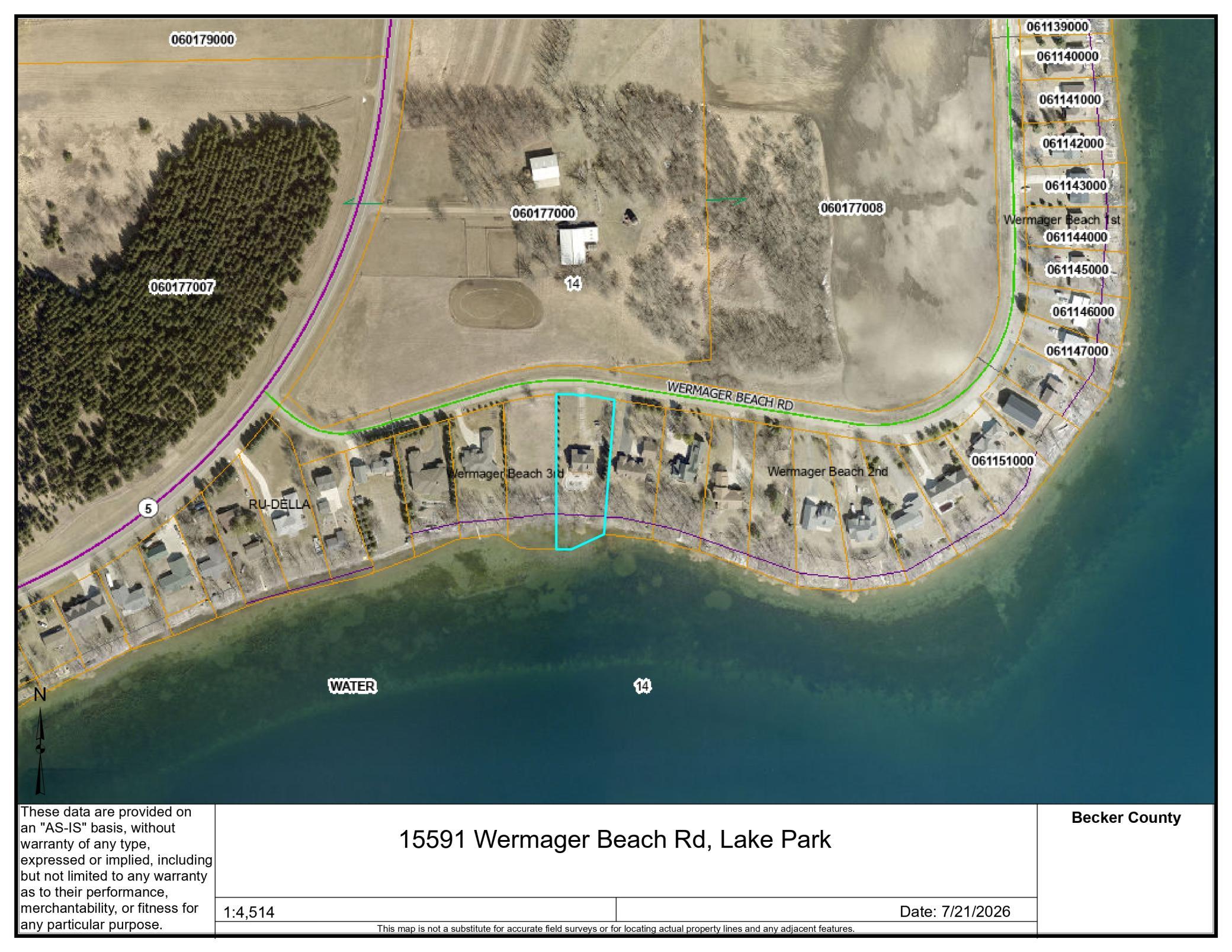 100th image of 15591 Wermager Beach Rd, Lake Park, MN 56554 | MLS# 7113122