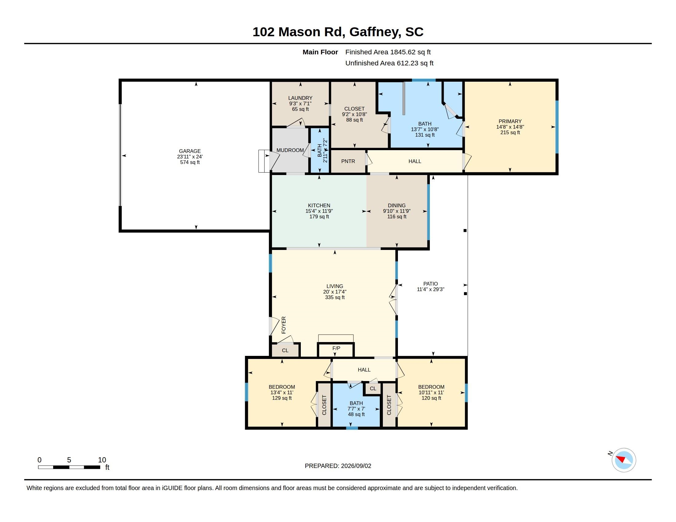 Photo 39 of Single family home for sale at 102 Mason Rd, Gaffney, SC 29340 | MLS# SPN341306 | Listing updated on 2026-09-05